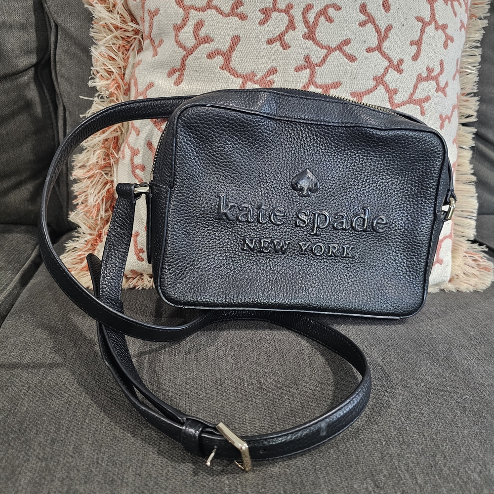 Kate Spade Black Leather Crossbody Bag